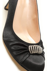 Anabela diamante brooch heels