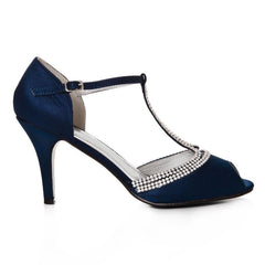 NAVY SATIN