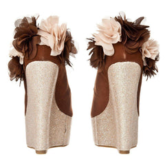 BROWN SUEDETTE