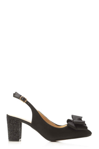 Kirra slingback with bow trim court