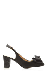 Kirra slingback with bow trim court