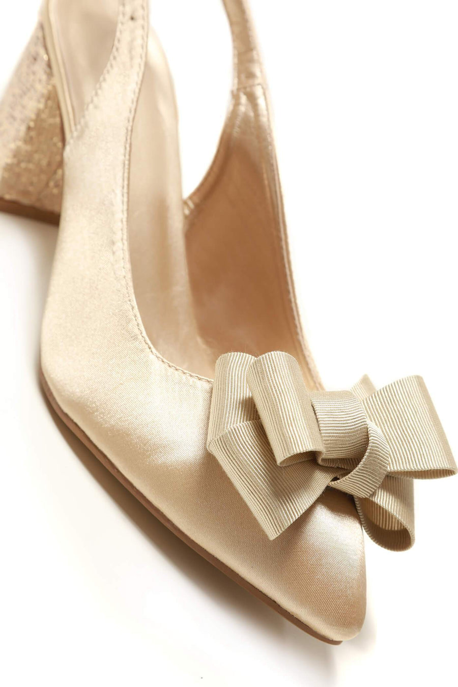 Kirra slingback with bow trim court