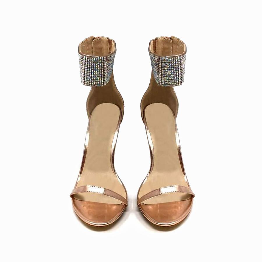 Carmel Diamante Band Ankle Strap Sandal