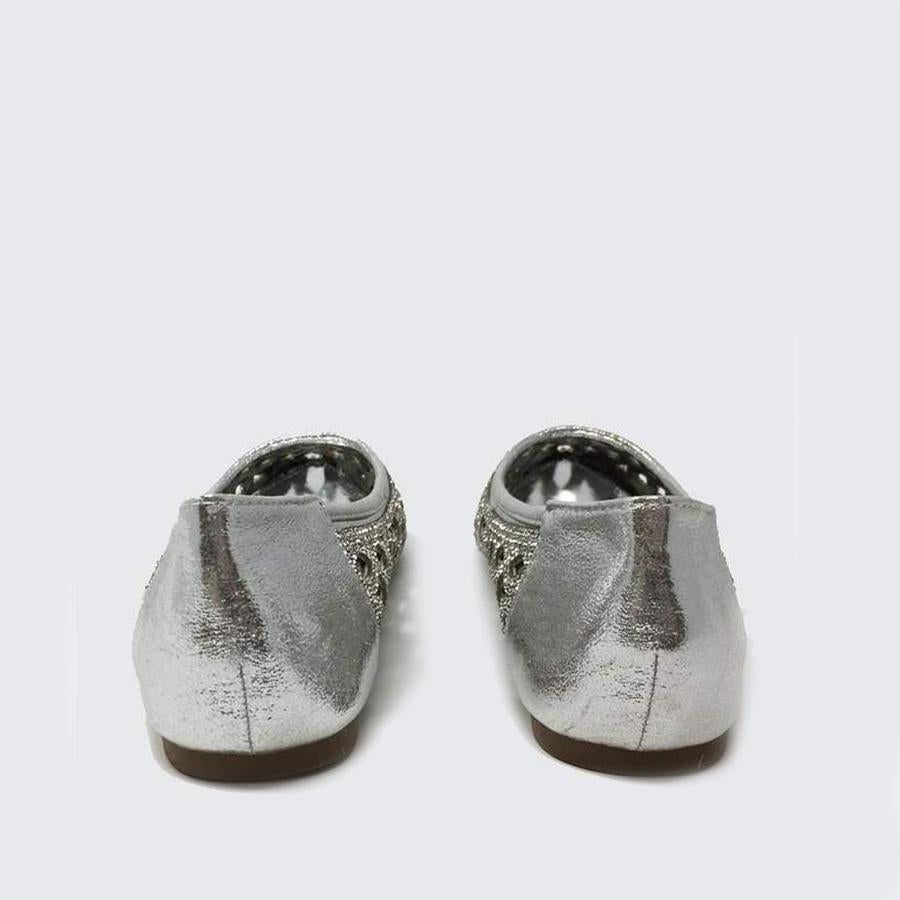Stella flat diamante cut out detail shoe