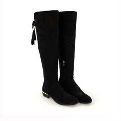 BLACK SUEDETTE