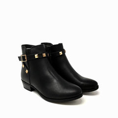 Leti rock stud block heel ankle boot