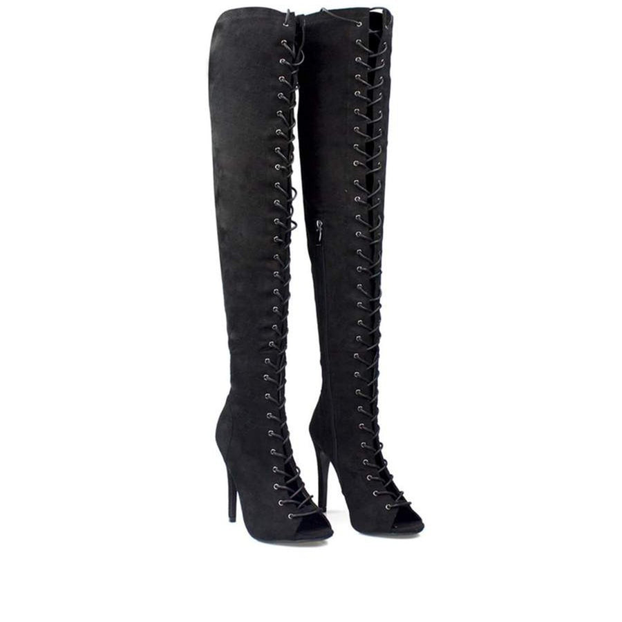 BLACK SUEDETTE