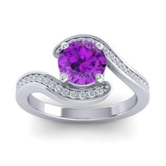 Amethyst and Diamond