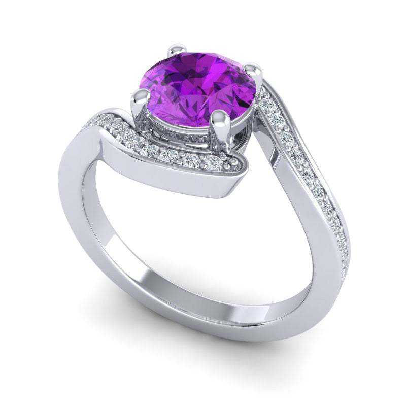 Amethyst and Diamond