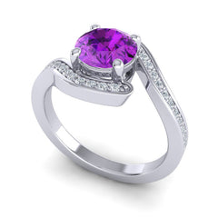 Amethyst and Diamond