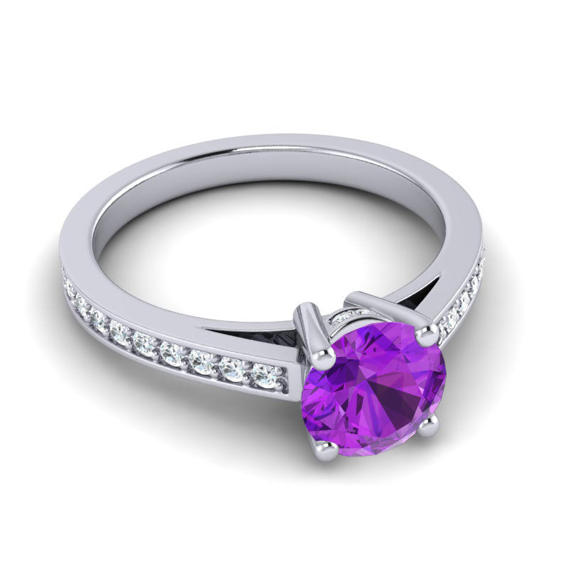Amethyst and Diamond