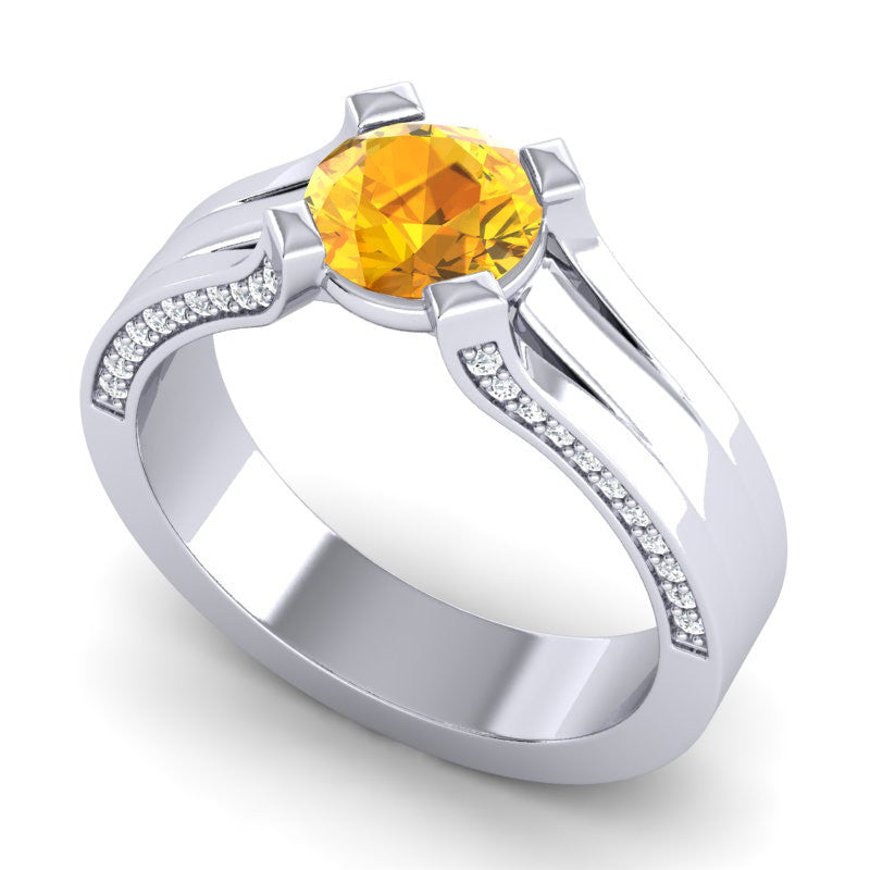 Citrine and Diamond