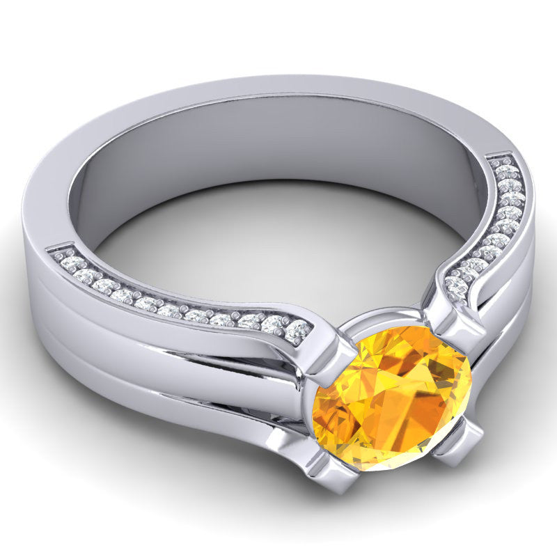 Citrine and Diamond