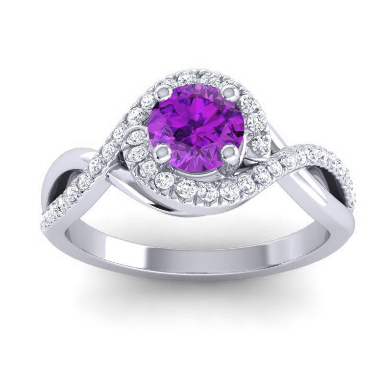 Amethyst and Diamond