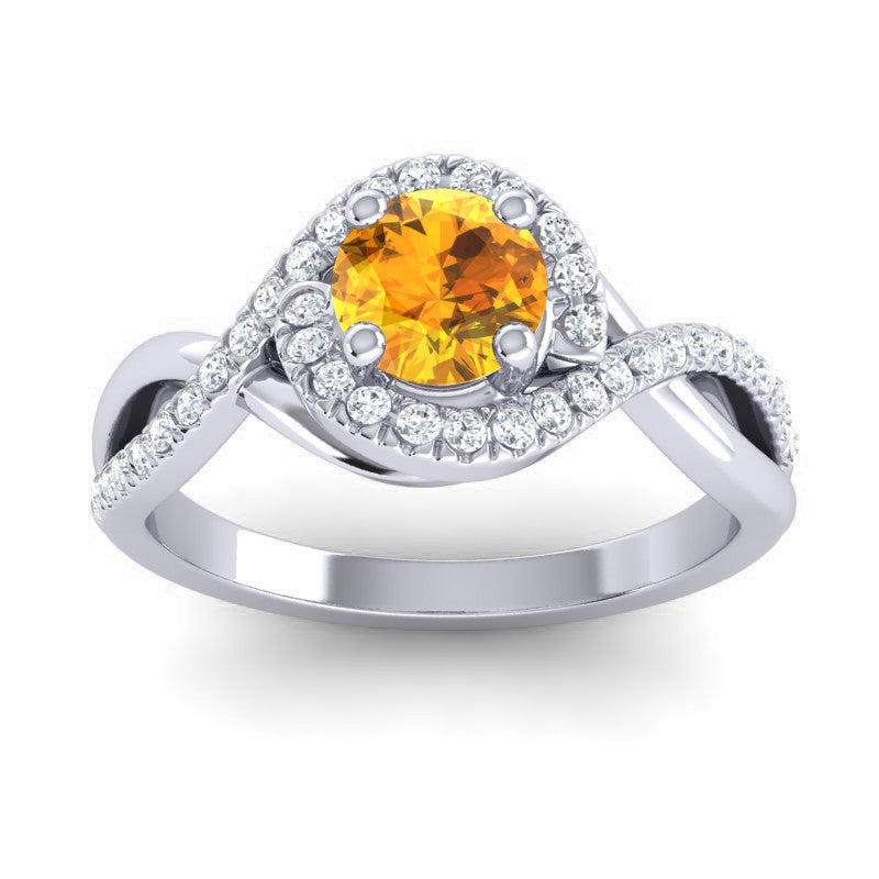 Citrine and Diamond