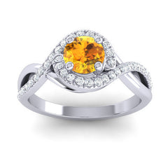 Citrine and Diamond