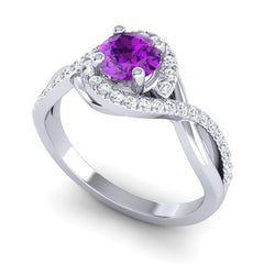Amethyst and Diamond