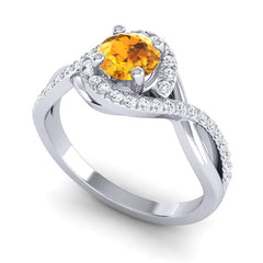 Citrine and Diamond