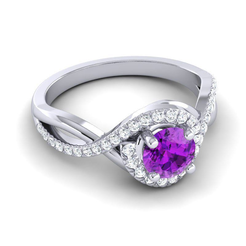 Amethyst and Diamond