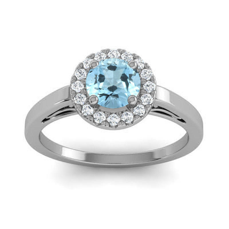 Aquamarine and Diamond