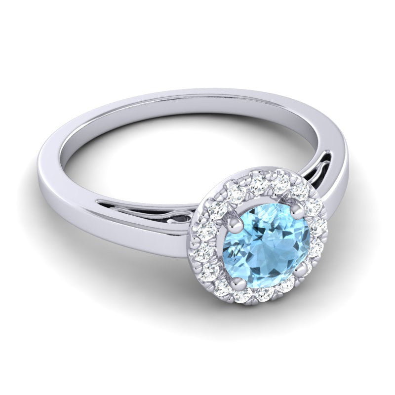 Aquamarine and Diamond
