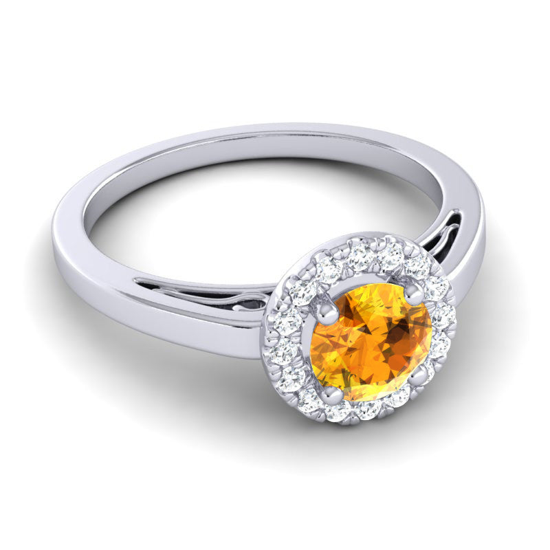 Citrine and Diamond