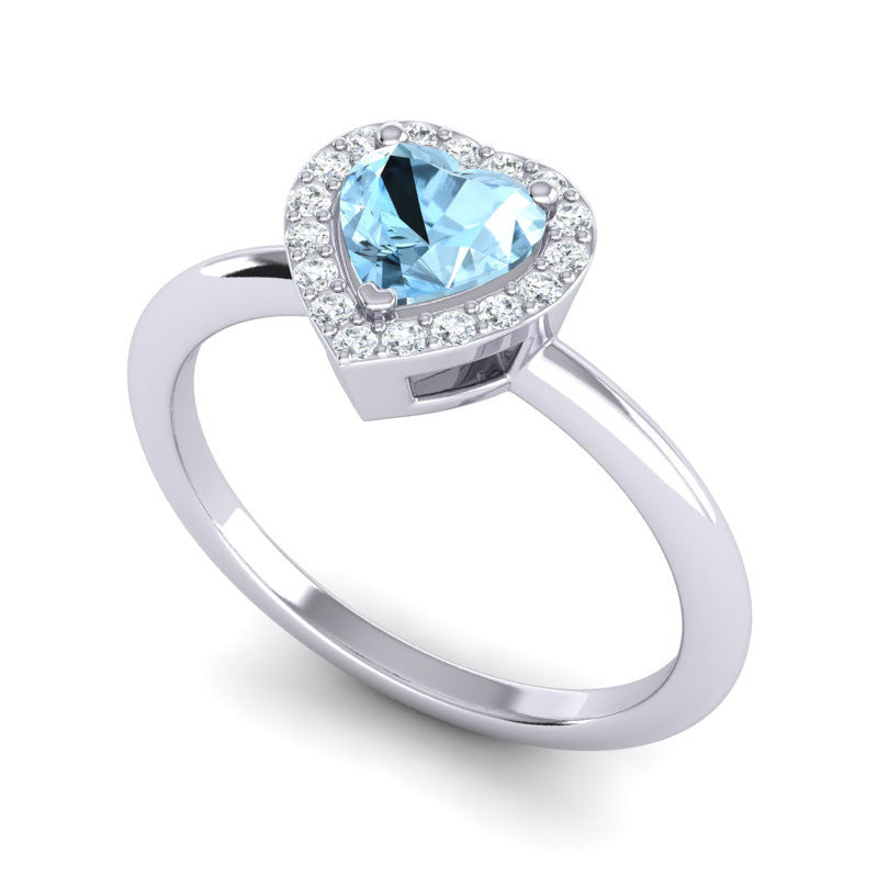 Aquamarine and Diamond