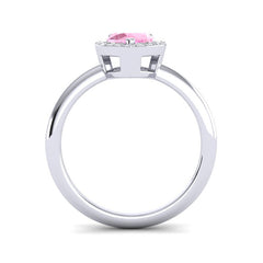 Pink Tourmaline and Diamond