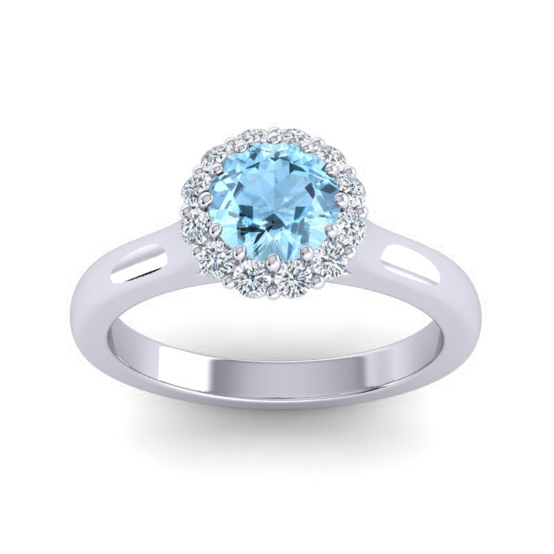 Aquamarine and Diamond