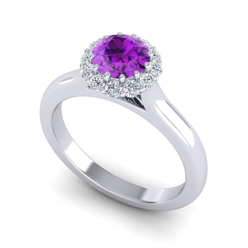 Amethyst and Diamond