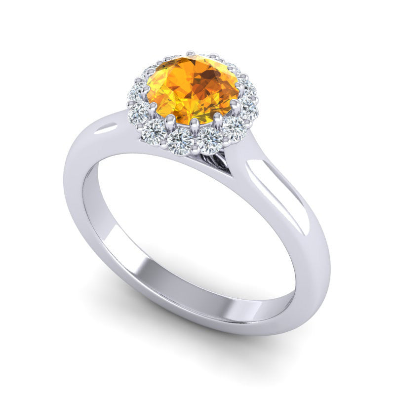 Citrine and Diamond