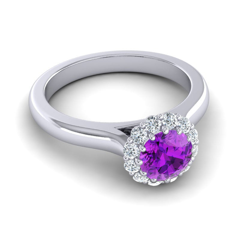 Amethyst and Diamond