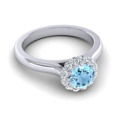 Aquamarine and Diamond