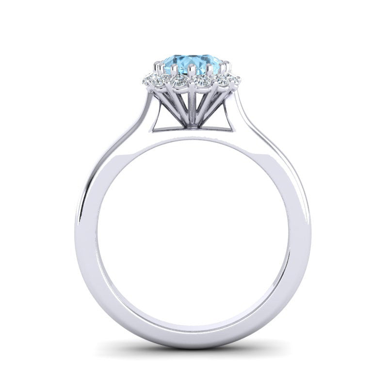 Aquamarine and Diamond