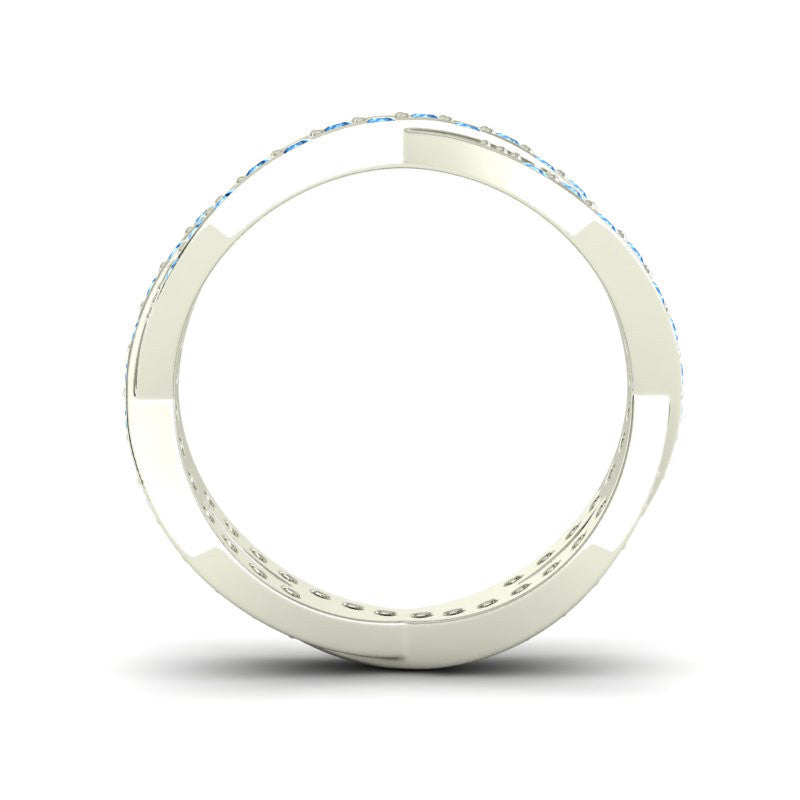 Swiss Blue Topaz Band