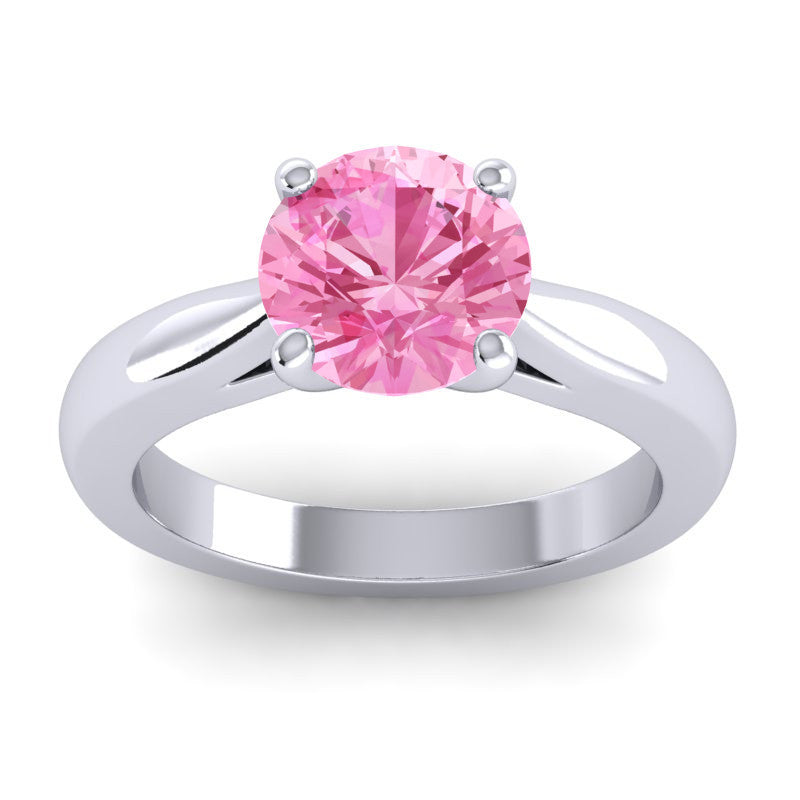 Pink Tourmaline and Diamond