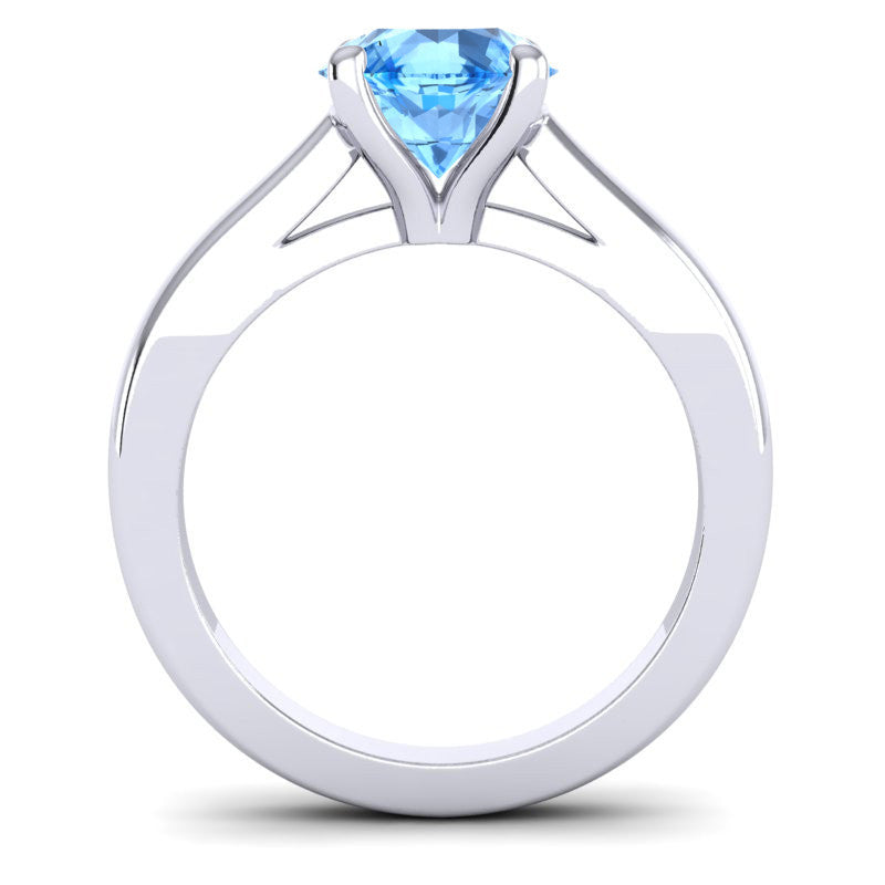 Swiss Blue Topaz and Diamond