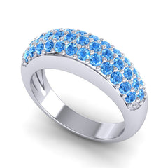 Swiss Blue Topaz Band
