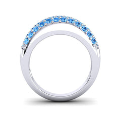 Swiss Blue Topaz Band