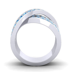 Swiss Blue Topaz Band