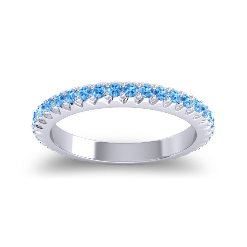 Swiss Blue Topaz Band