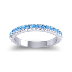 Swiss Blue Topaz Band