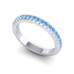 Swiss Blue Topaz Band