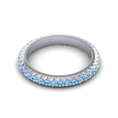 Swiss Blue Topaz Band