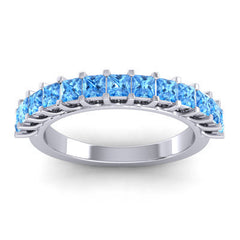 Swiss Blue Topaz Band