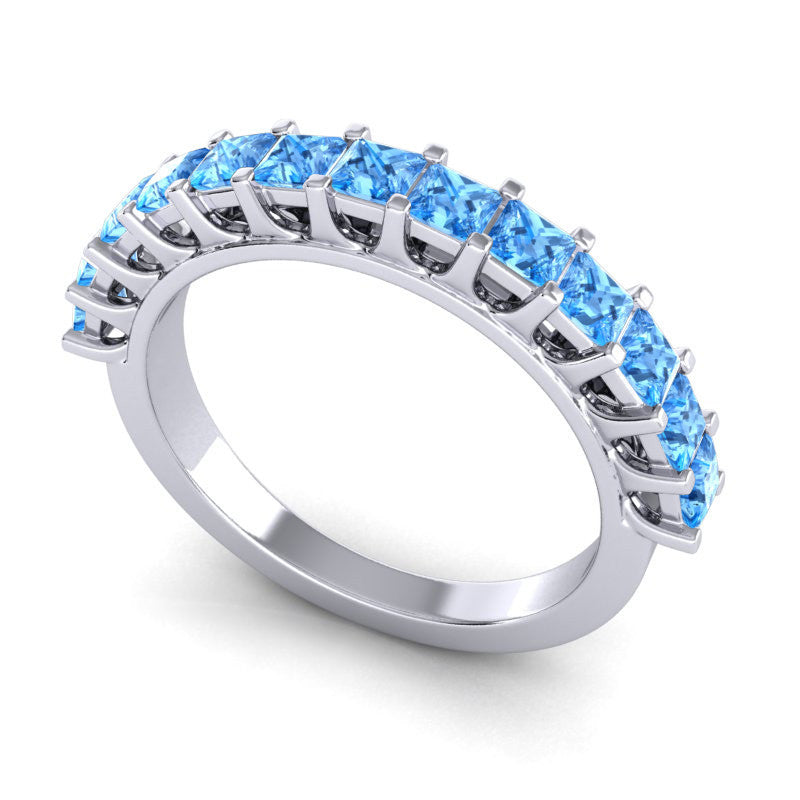 Swiss Blue Topaz Band
