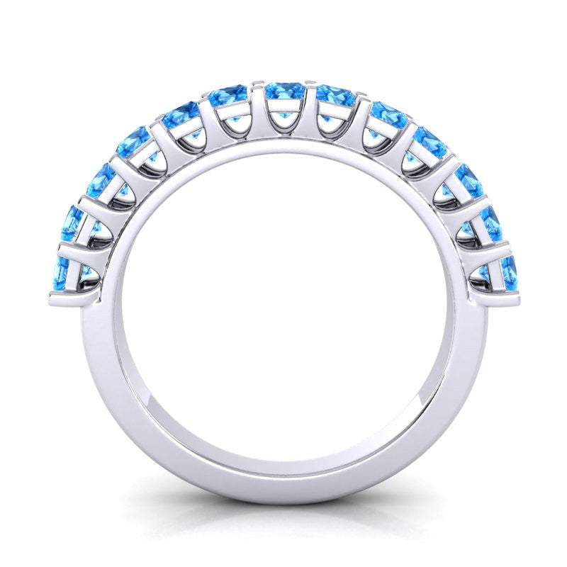 Swiss Blue Topaz Band
