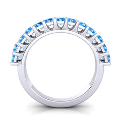 Swiss Blue Topaz Band