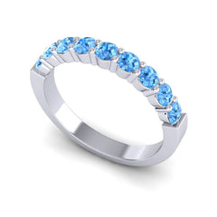 Swiss Blue Topaz Band