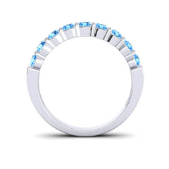Swiss Blue Topaz Band